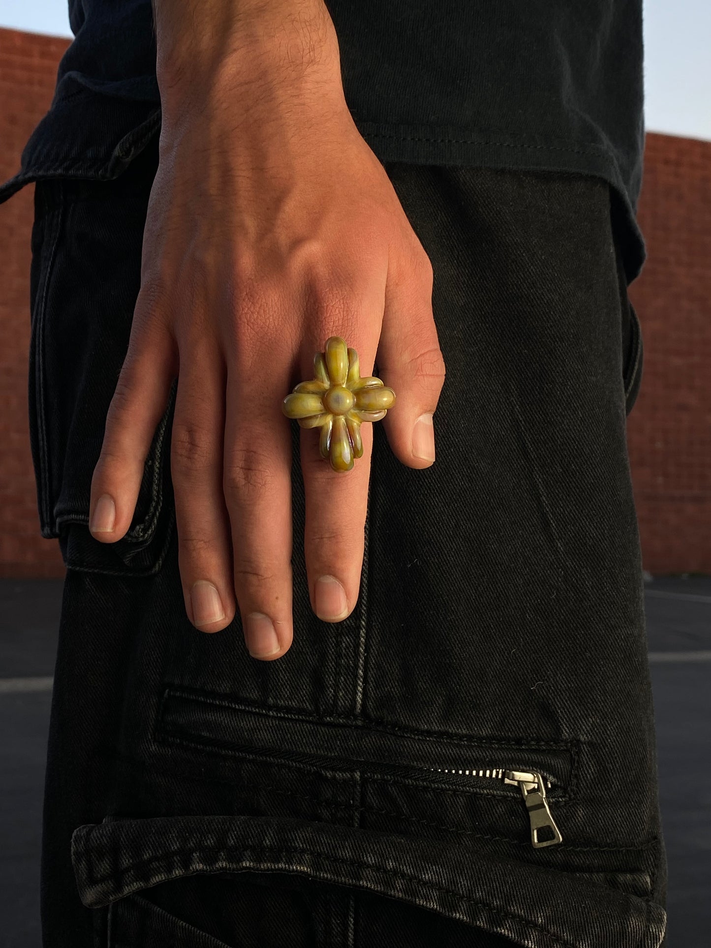 large cross DOOM RING