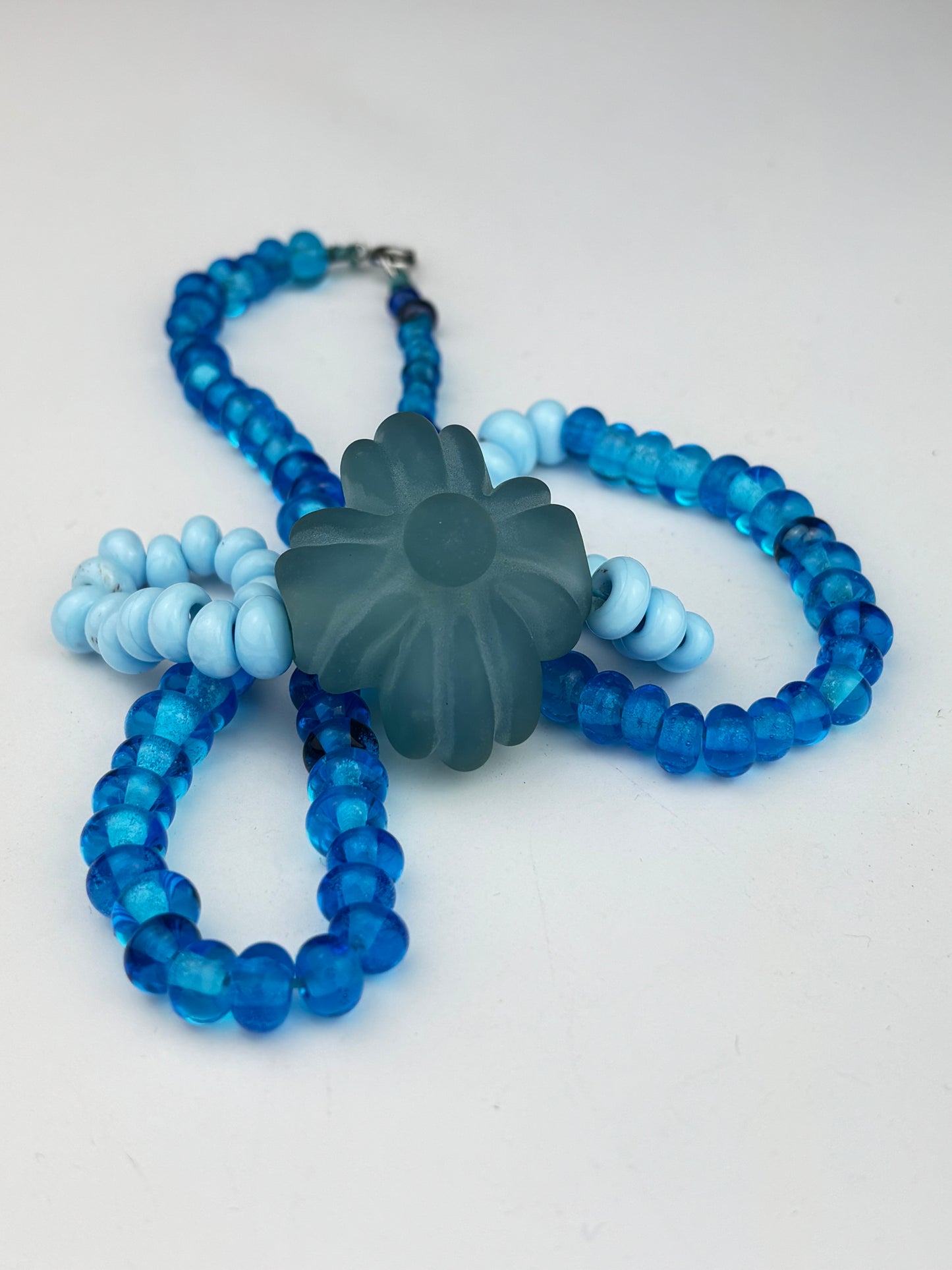 Doom Cross fully beaded necklace