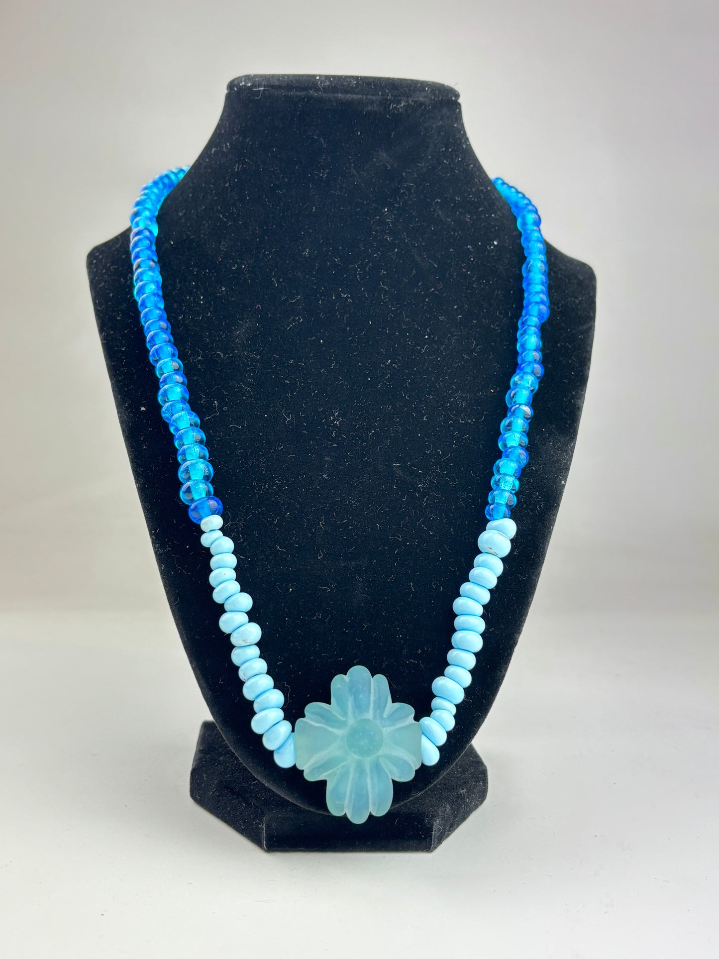 Doom Cross fully beaded necklace