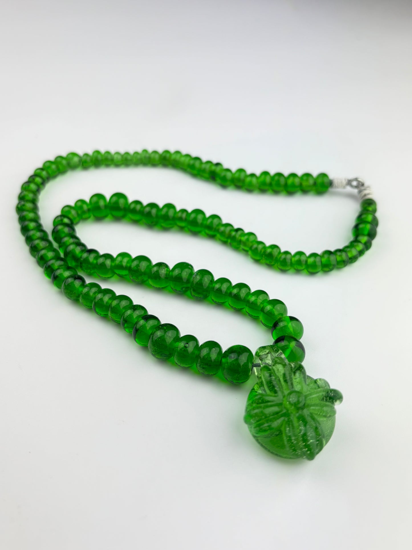 “Broken Glass Revival” Beaded Doom cross necklace