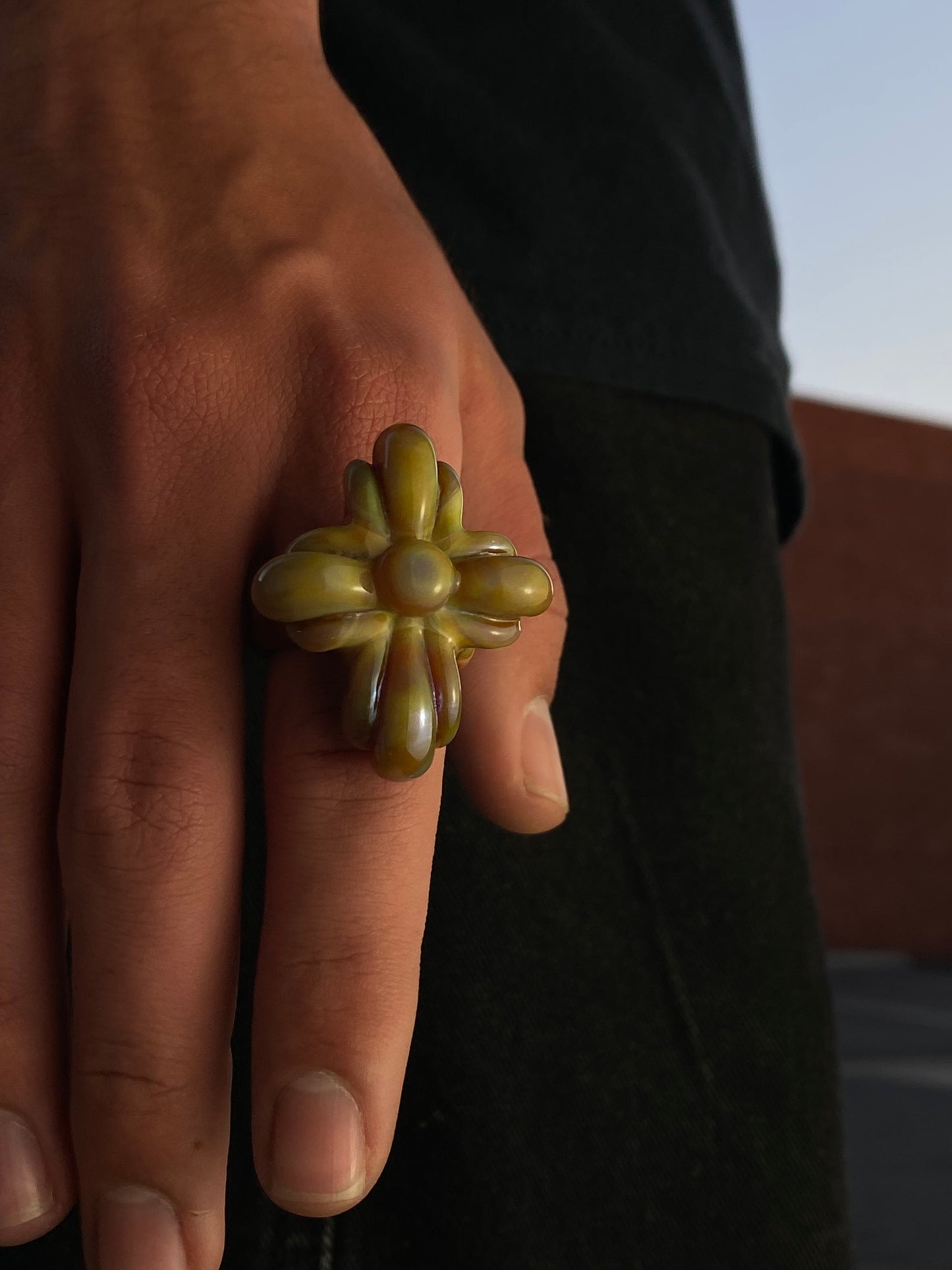 large cross DOOM RING
