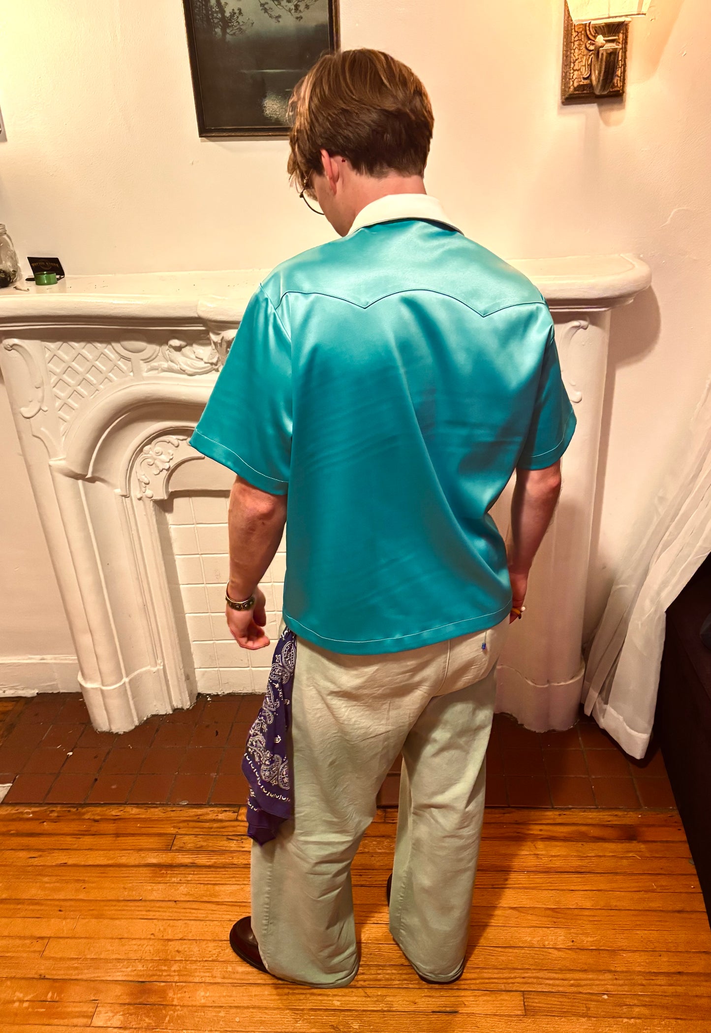 French Satin Shirt