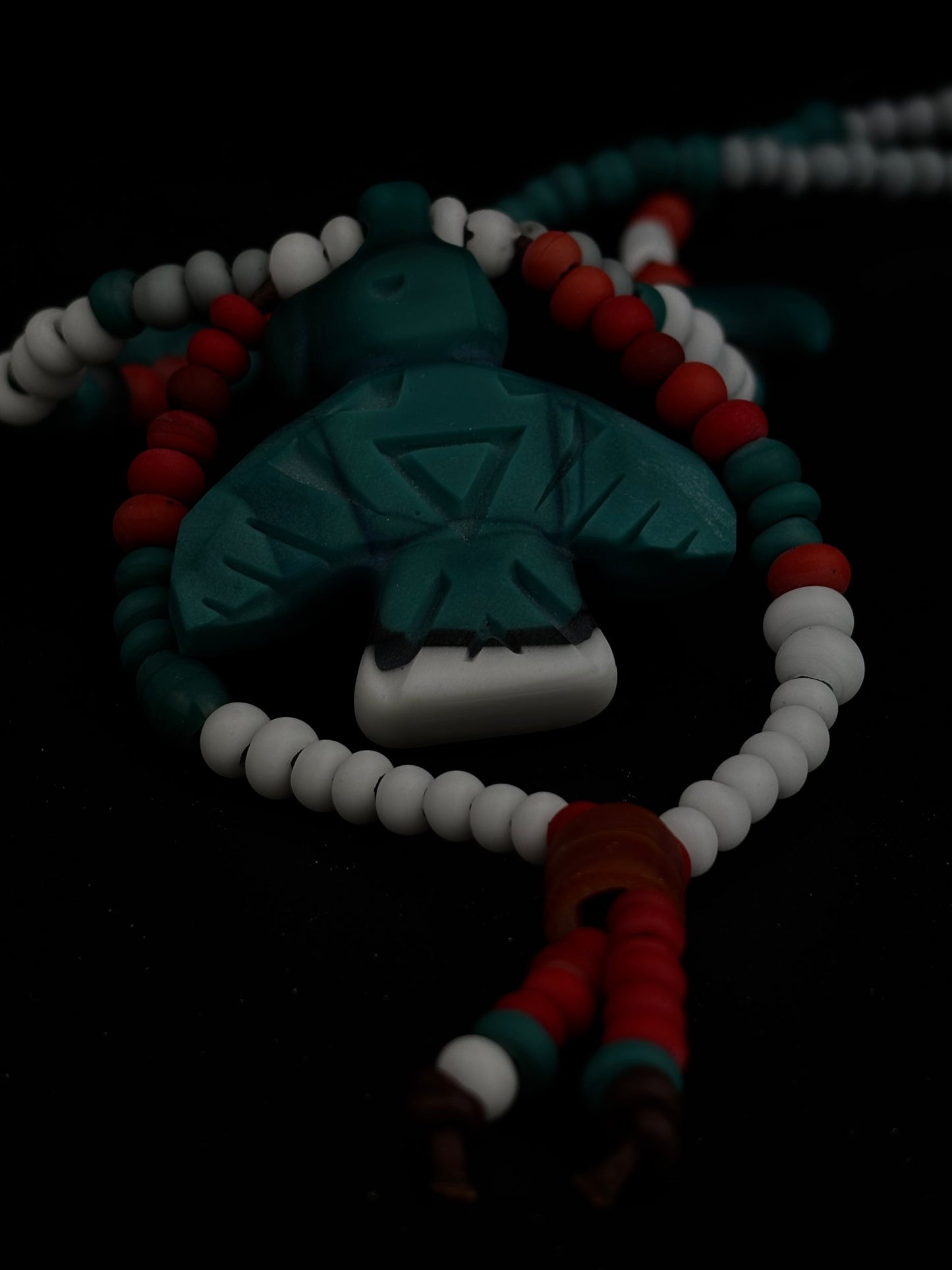 grand peace fully beaded carved Thunderbird