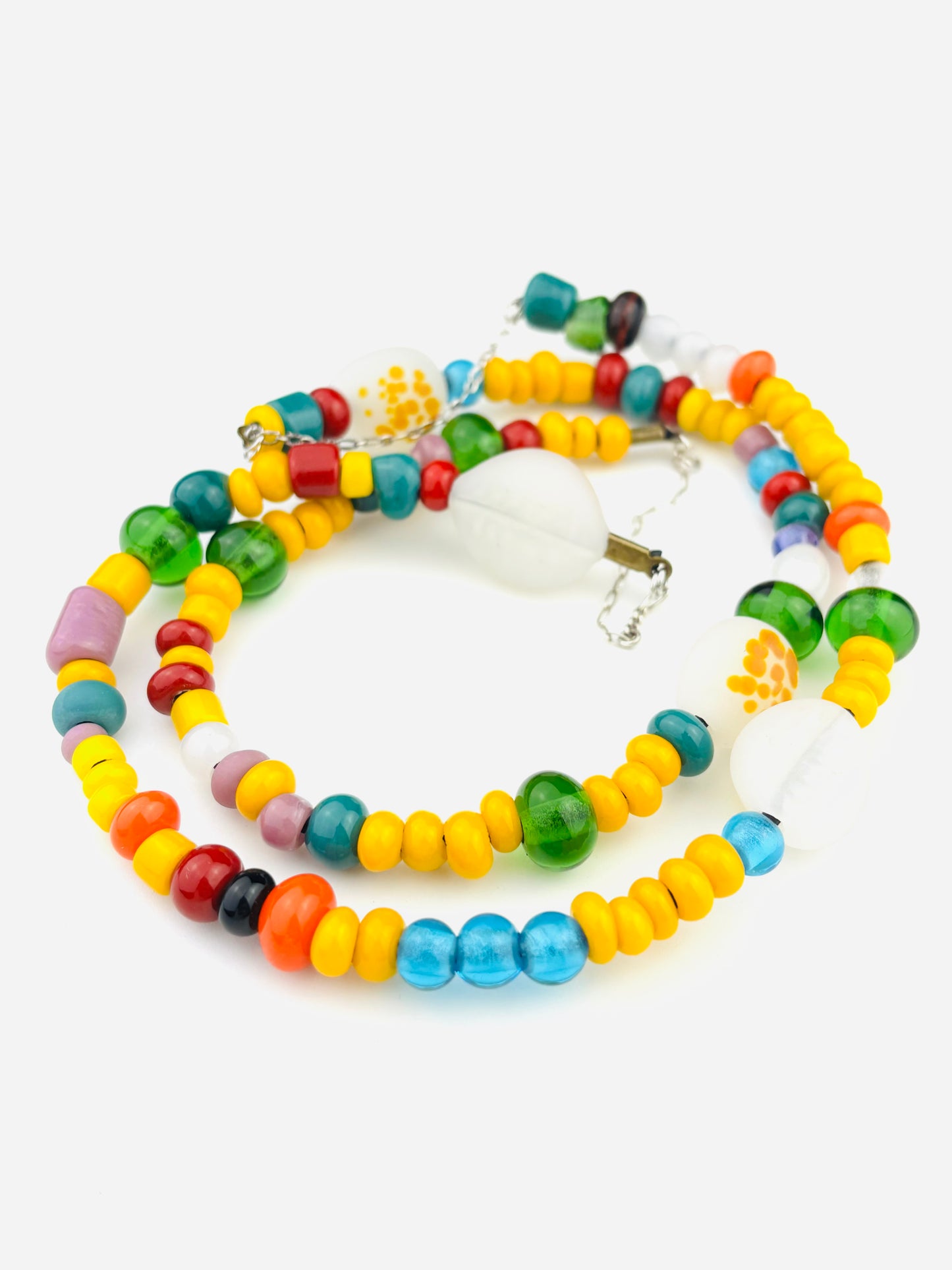 Patchwork trade necklace