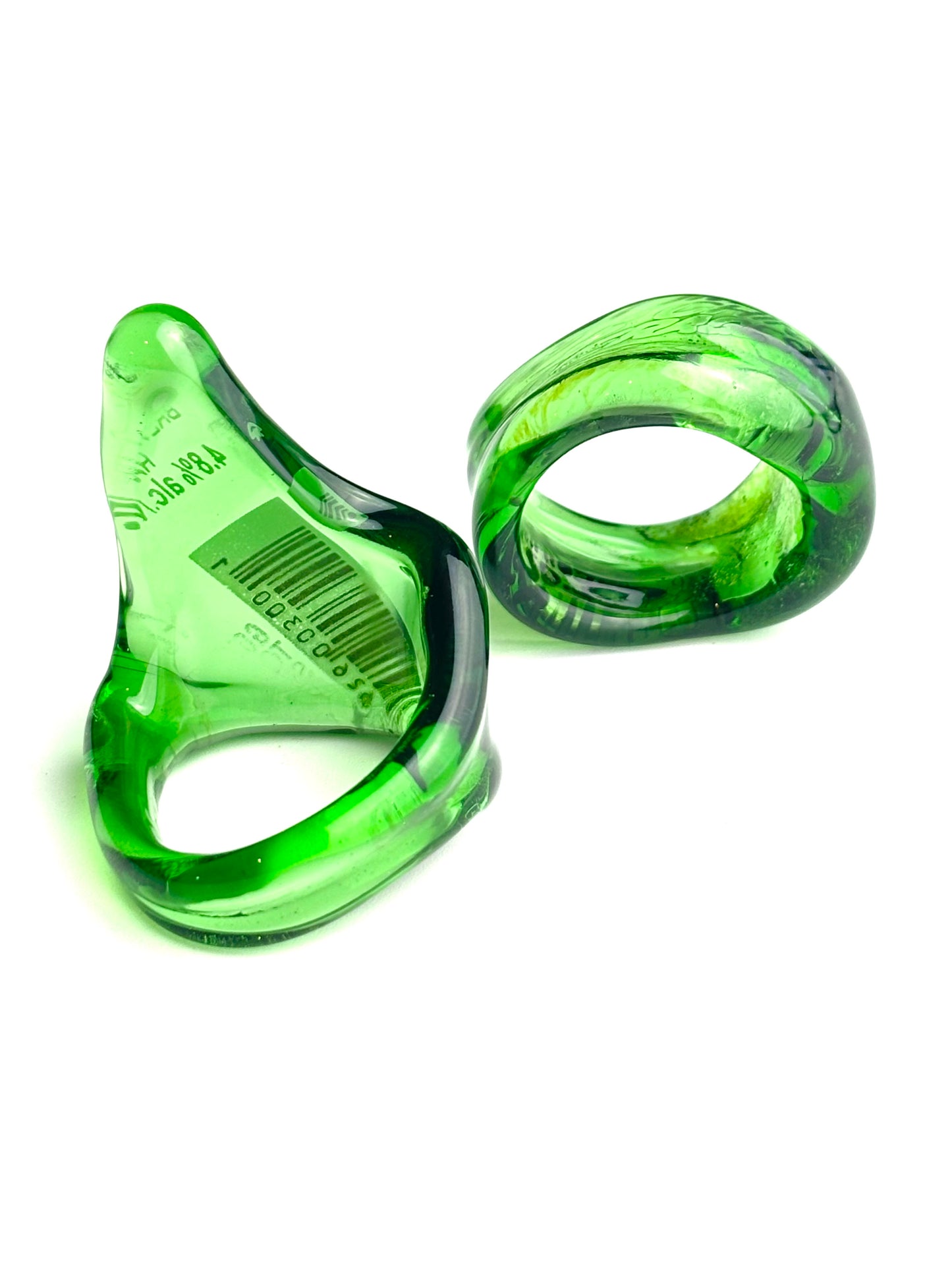 Revived lucky Buddha Barcode shard ring