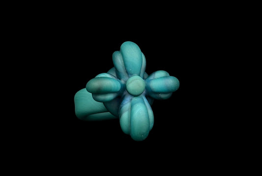 Turquoise borosilicate Doom Ring