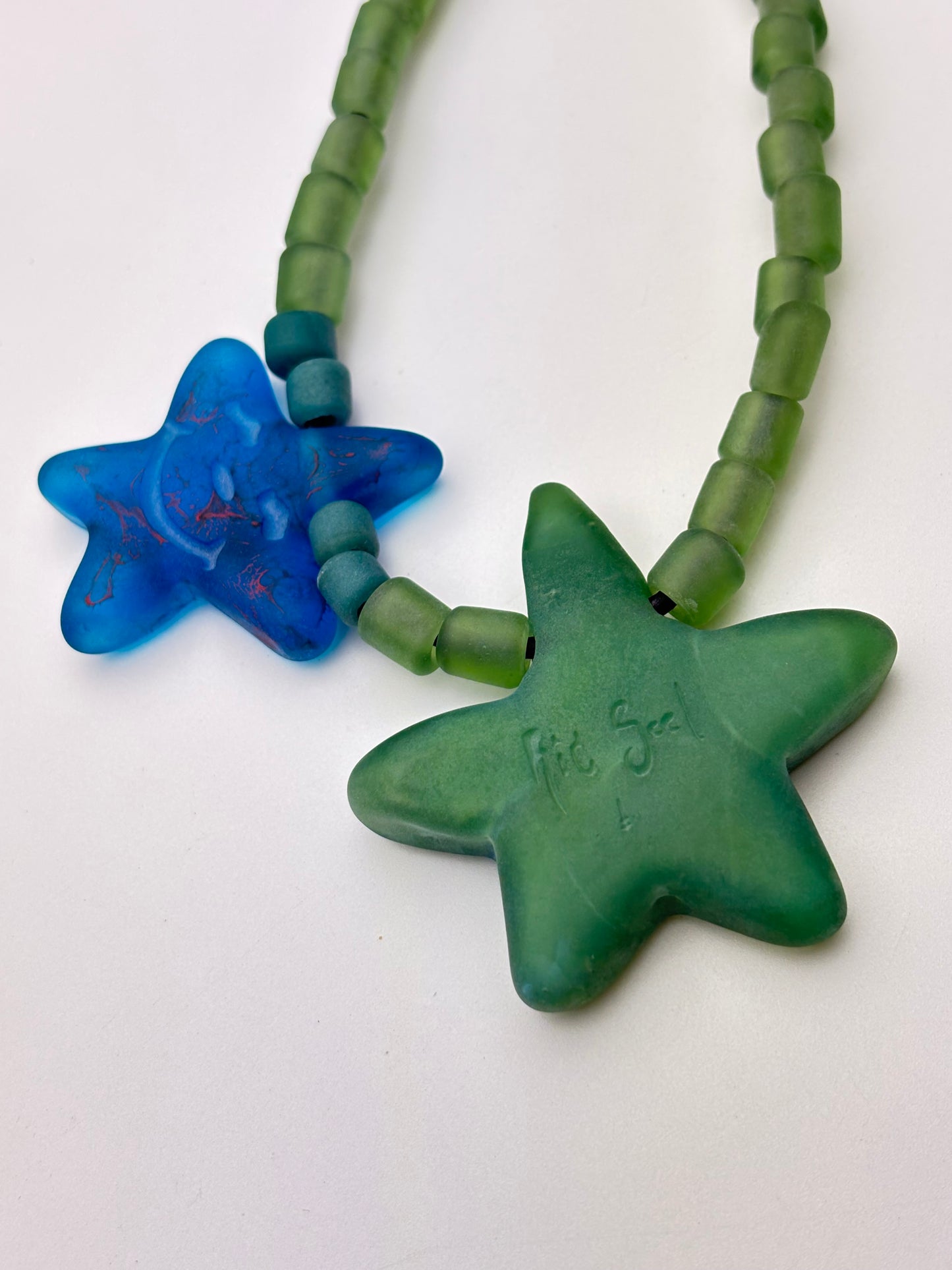 ASS PIZZA Star logo necklace