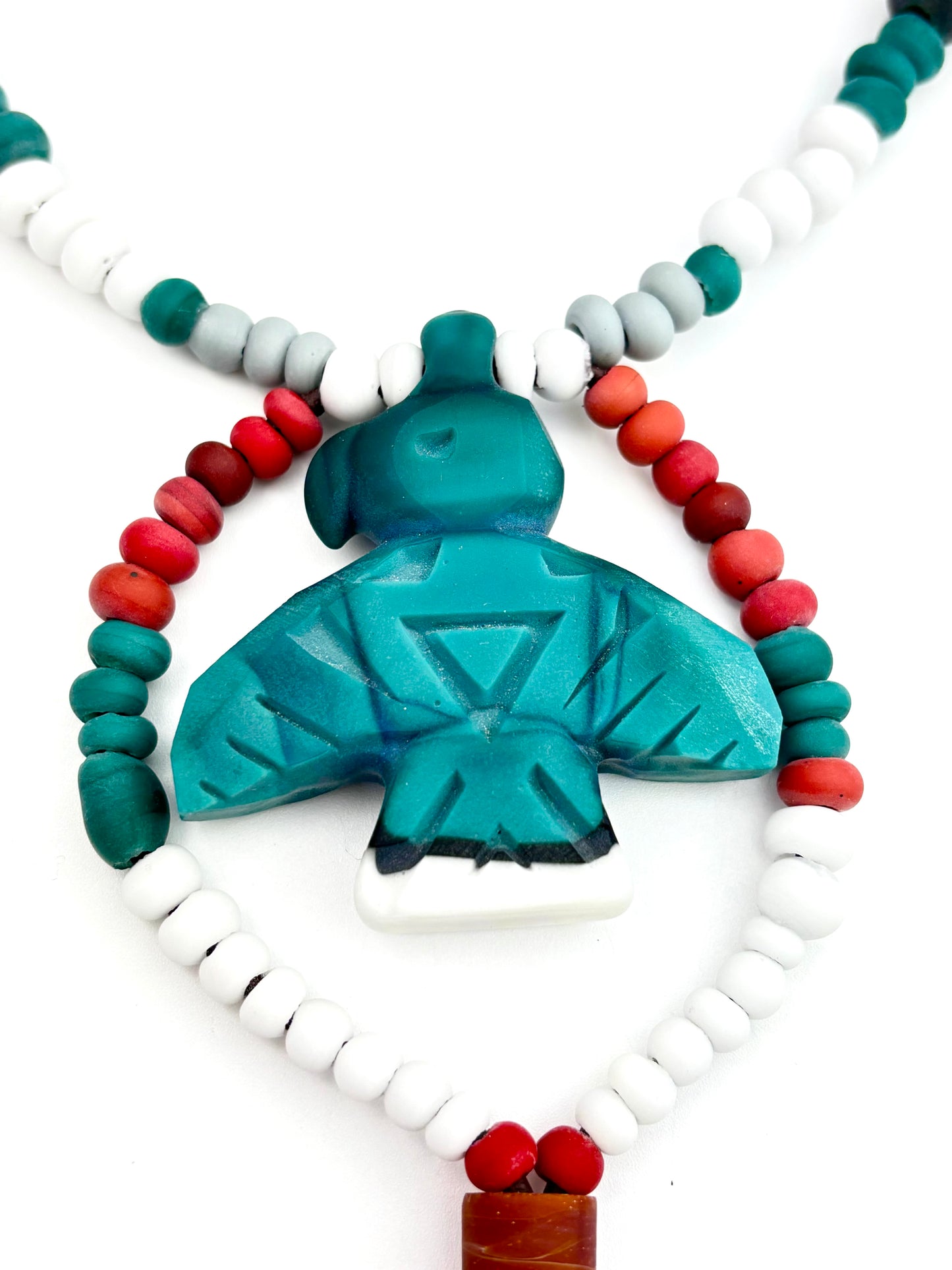 grand peace fully beaded carved Thunderbird