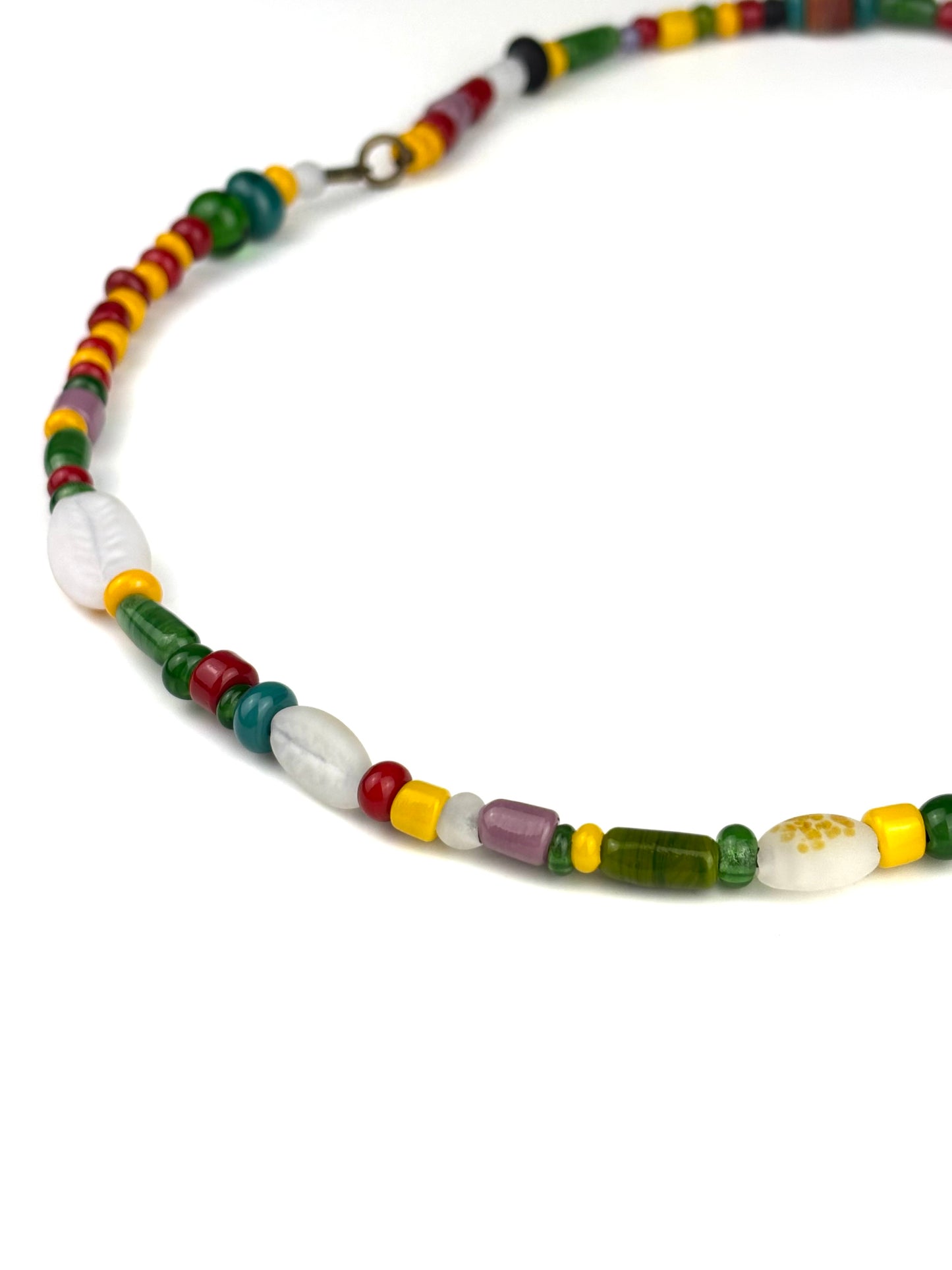 Patchwork trade necklace