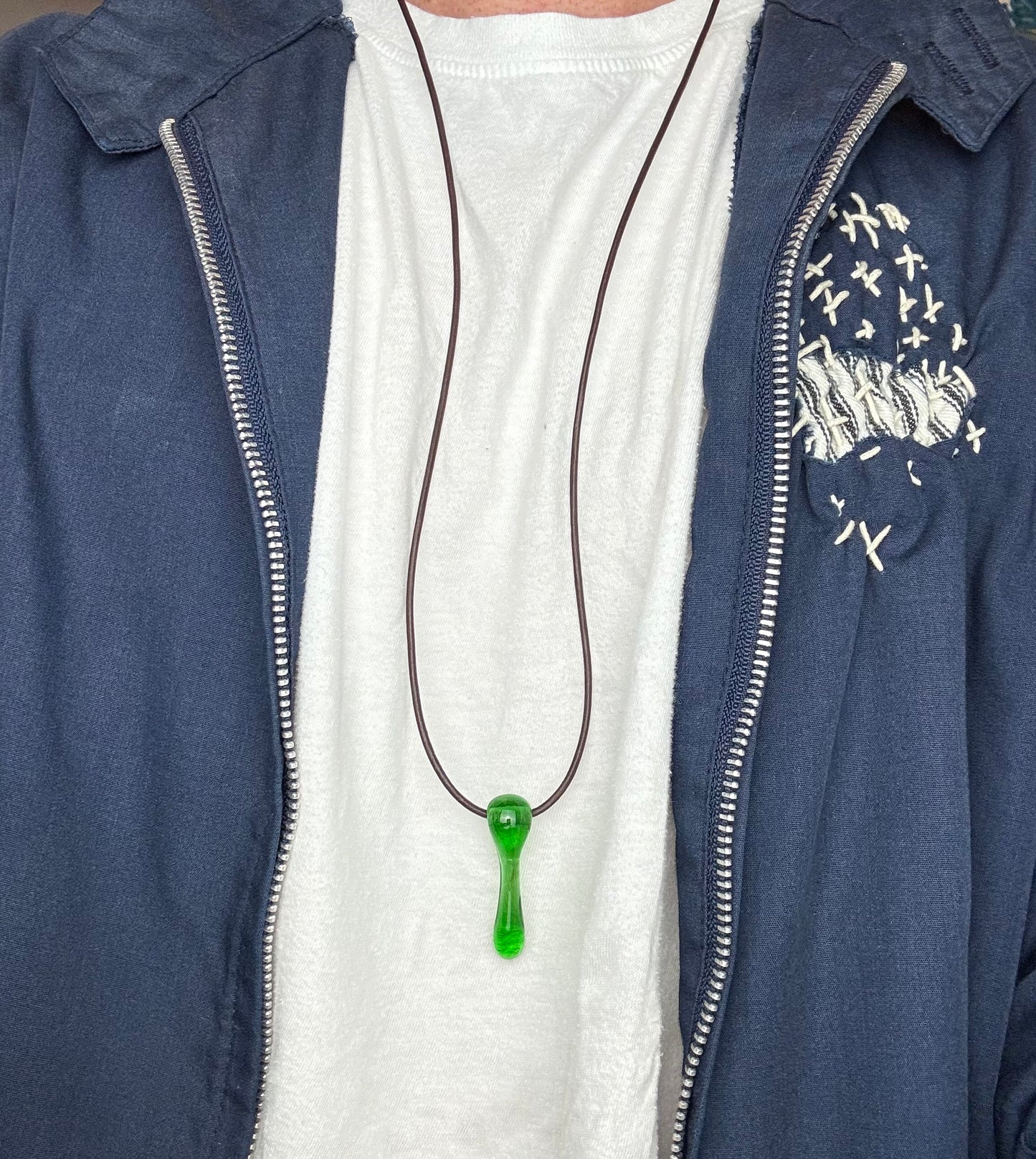 Revived Glass Droplet necklace