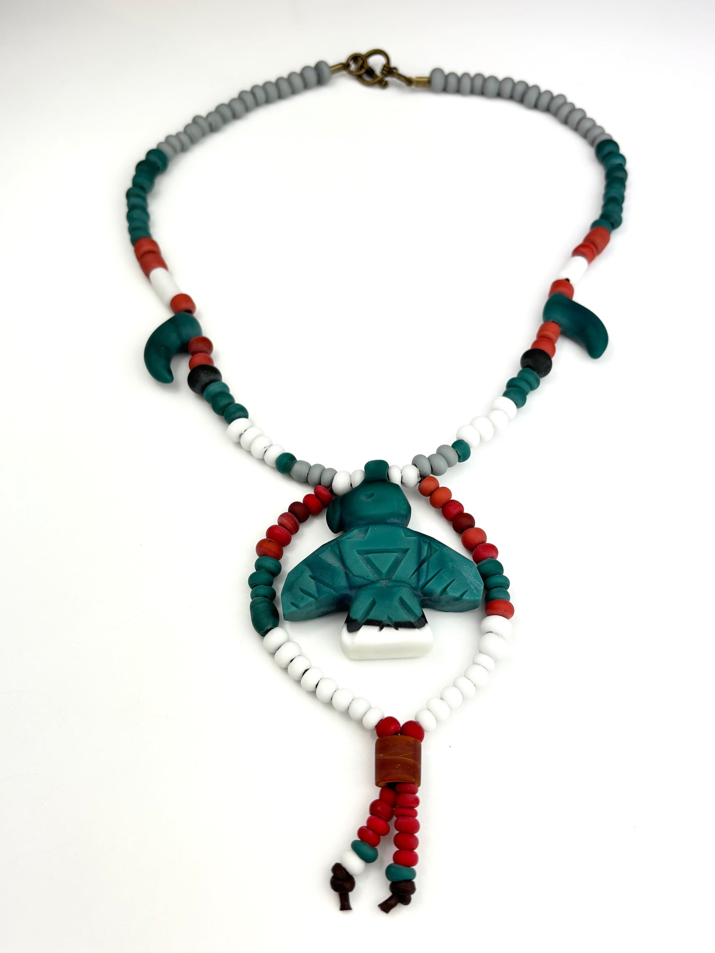 grand peace fully beaded carved Thunderbird