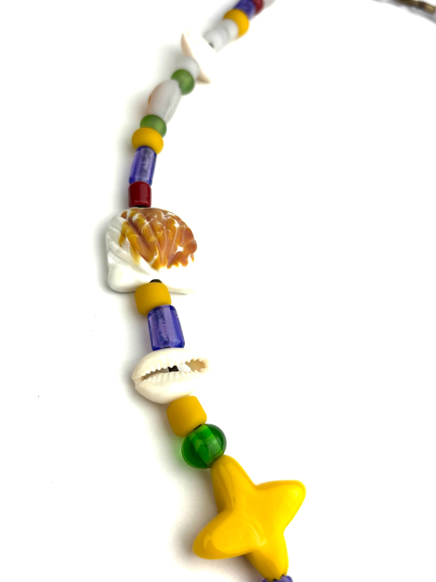 Lignum Vitae (flower of Jamaica) Mosaic necklace