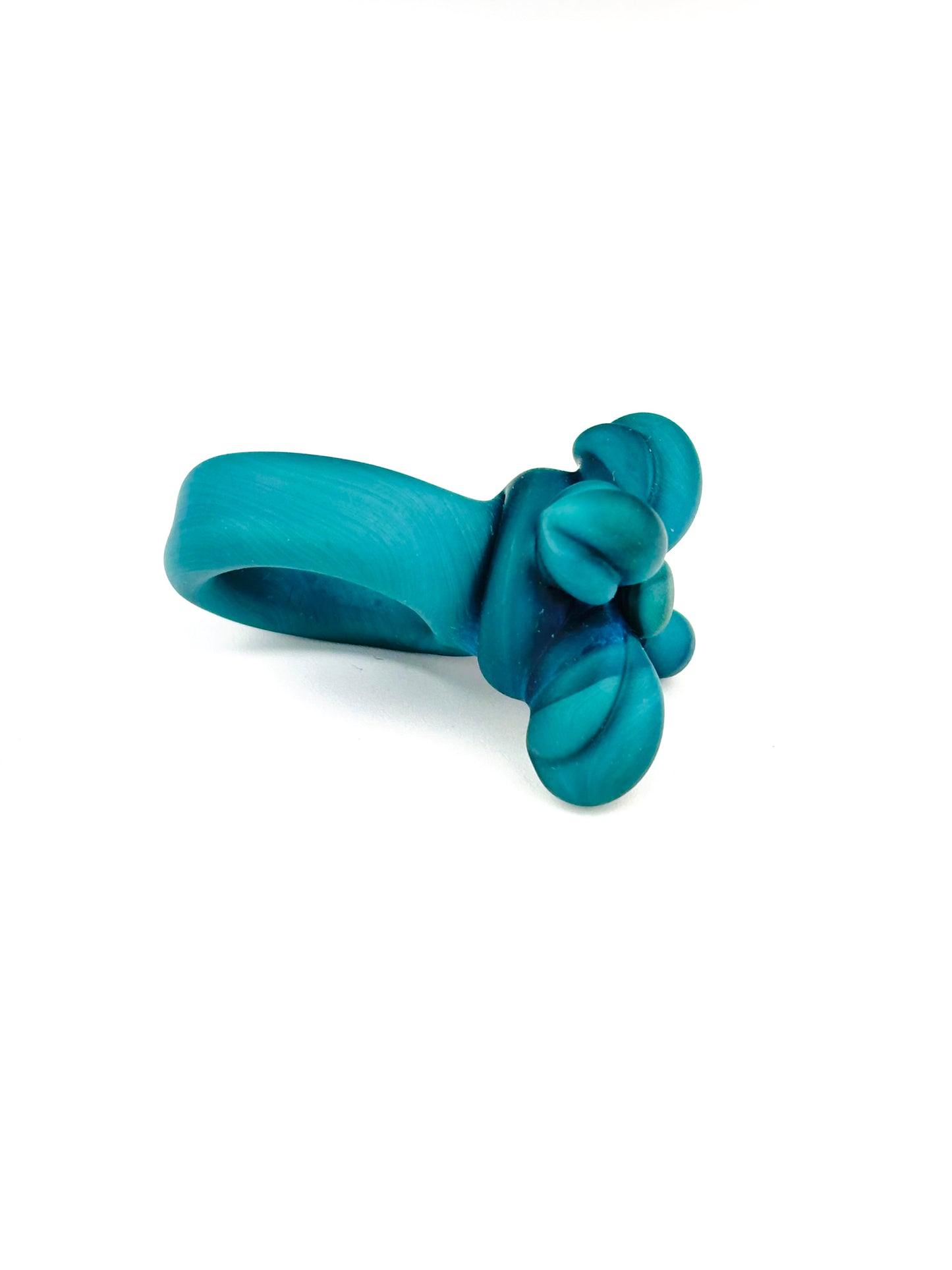 Turquoise borosilicate Doom Ring