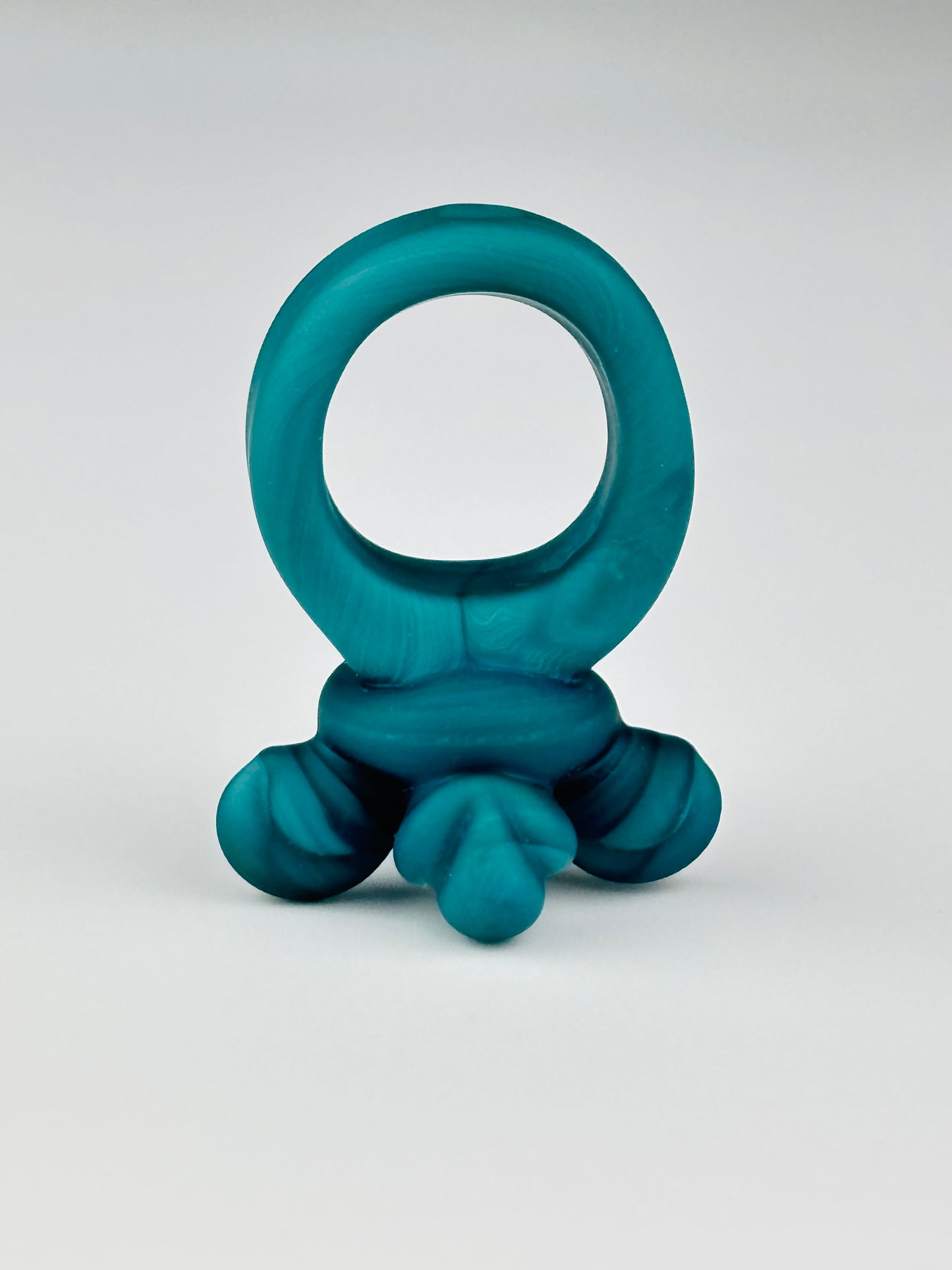 Turquoise borosilicate Doom Ring