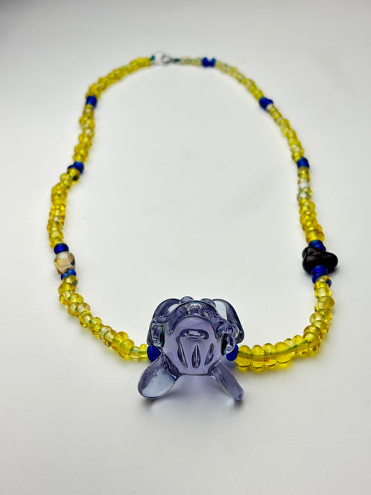 Whale beaded necklace