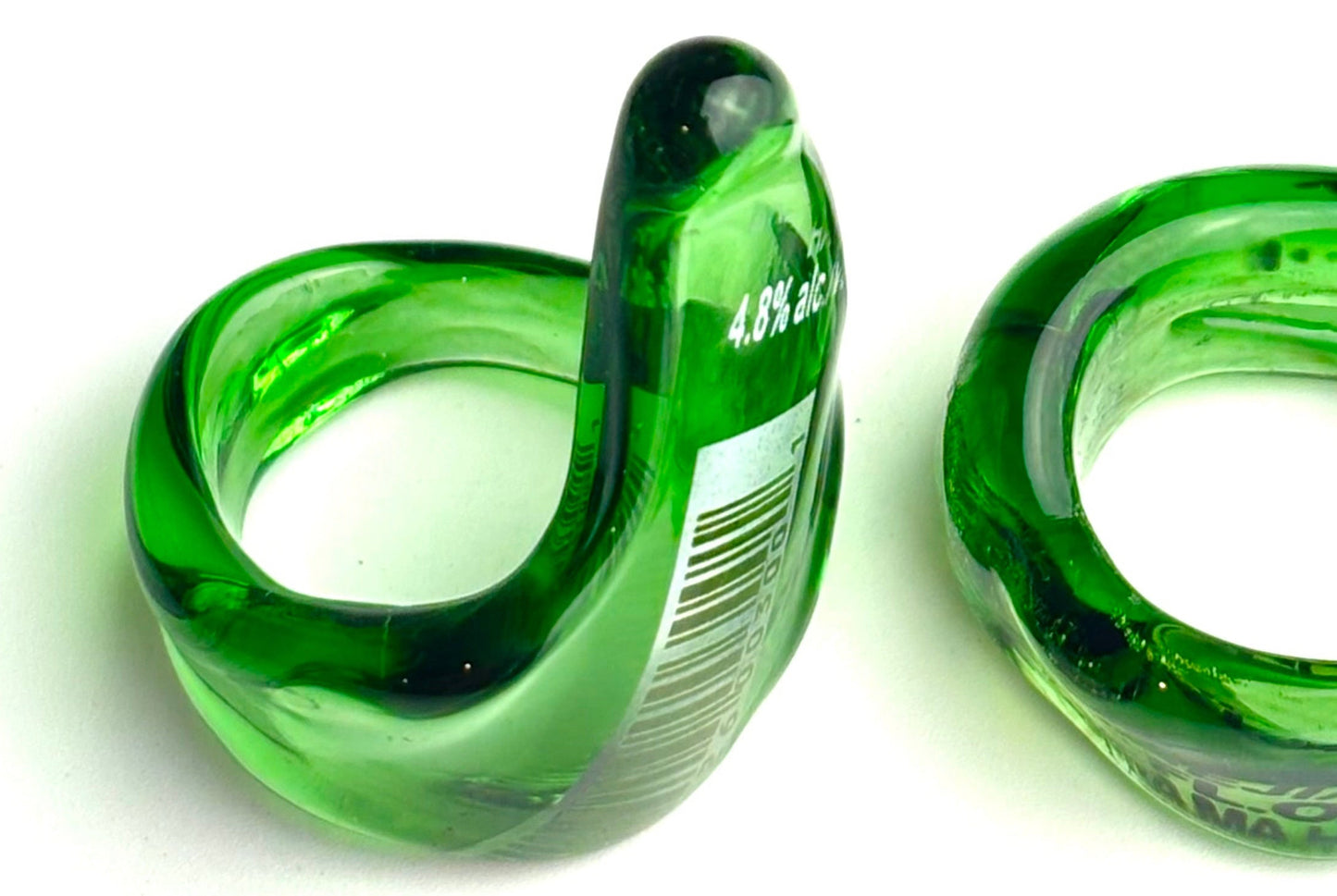 Revived lucky Buddha Barcode shard ring