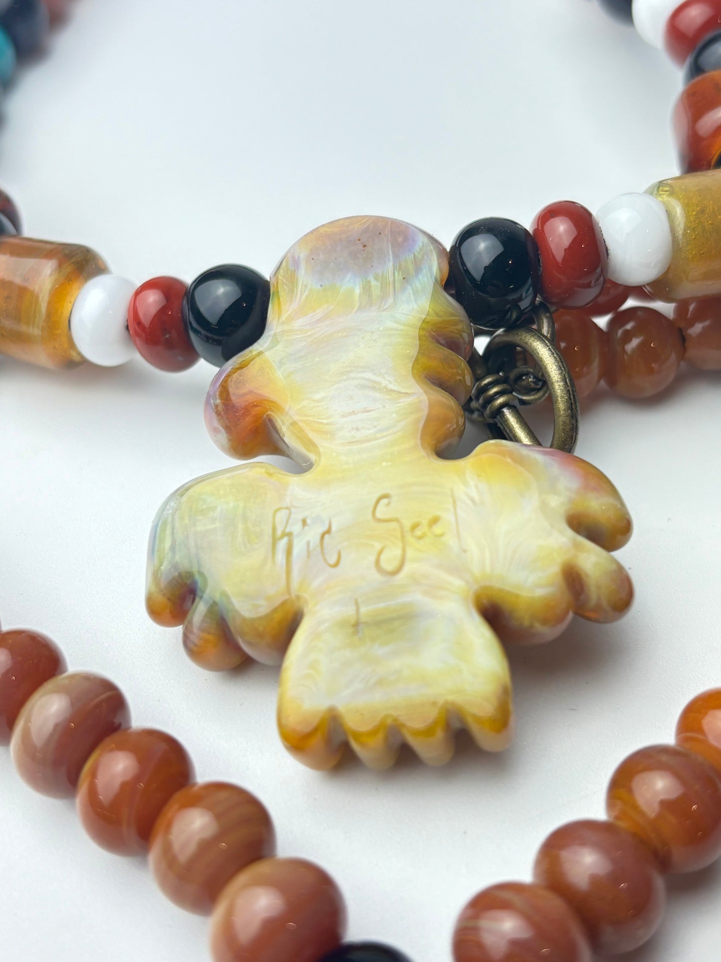 GRAND piece fully beaded Thunderbird