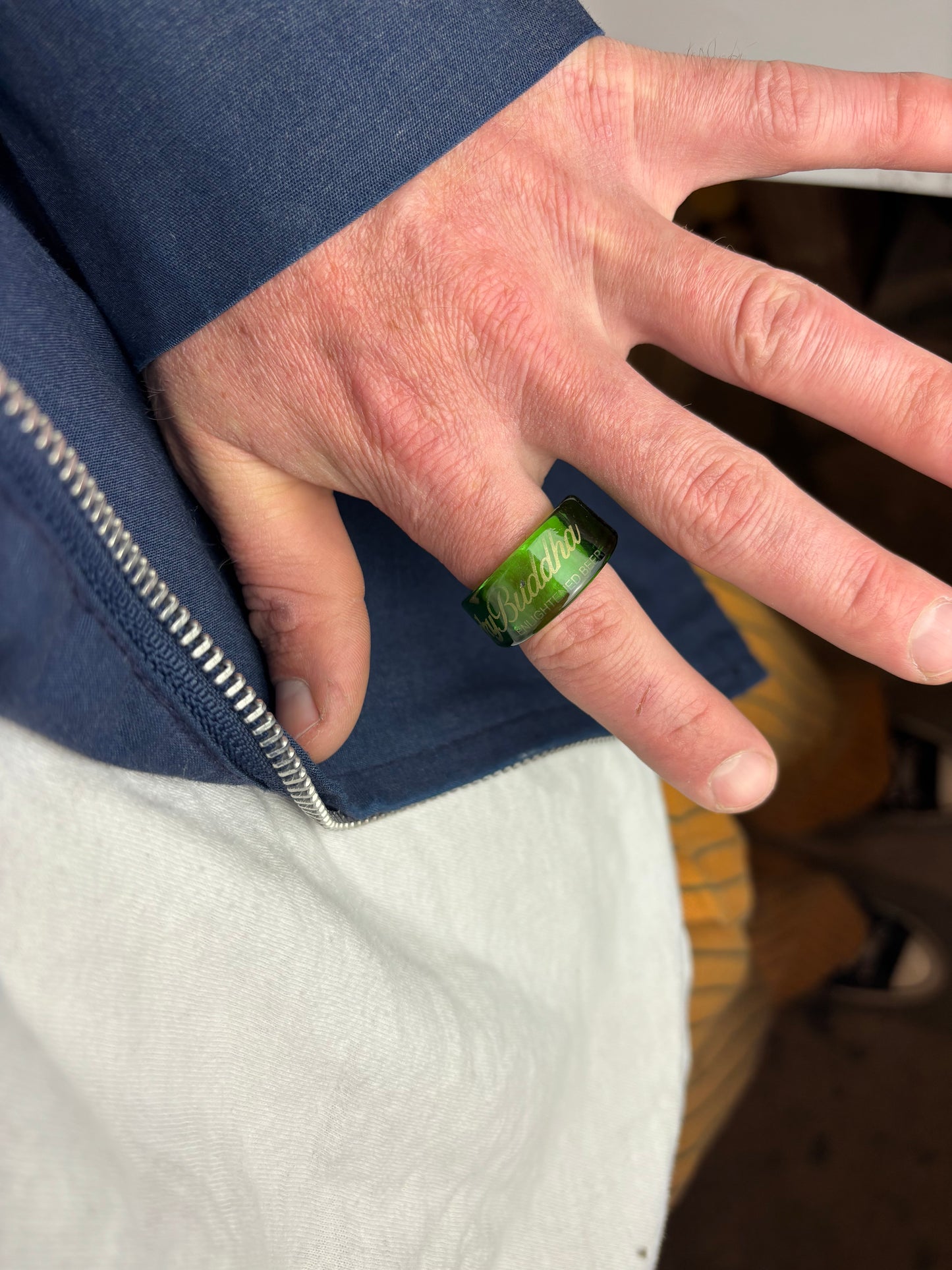 Revived Lucky Buddha  main label simple ring