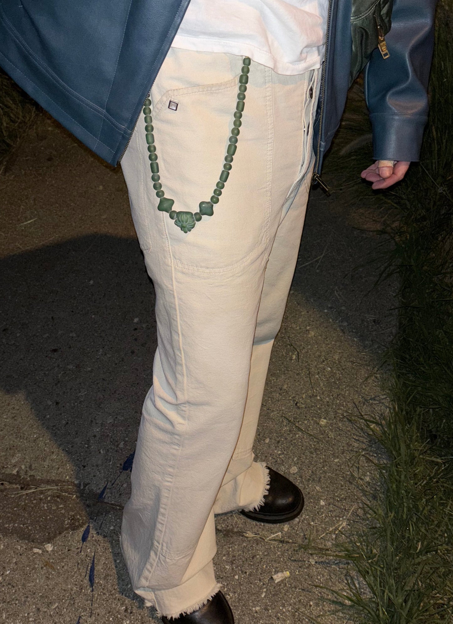 Fully beaded Wallet chain