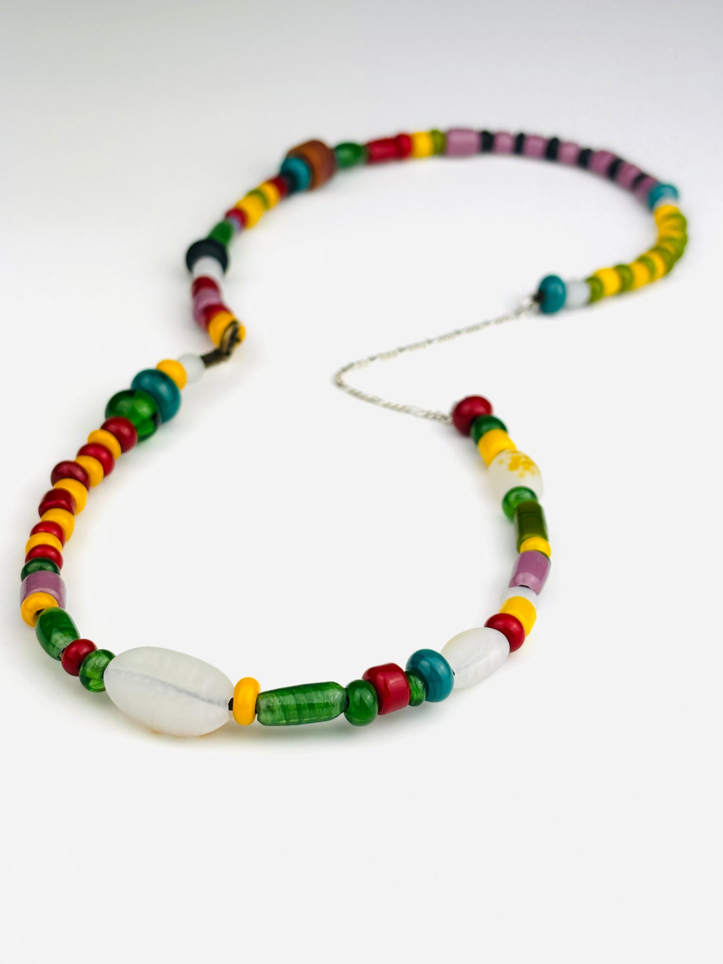 Patchwork trade necklace