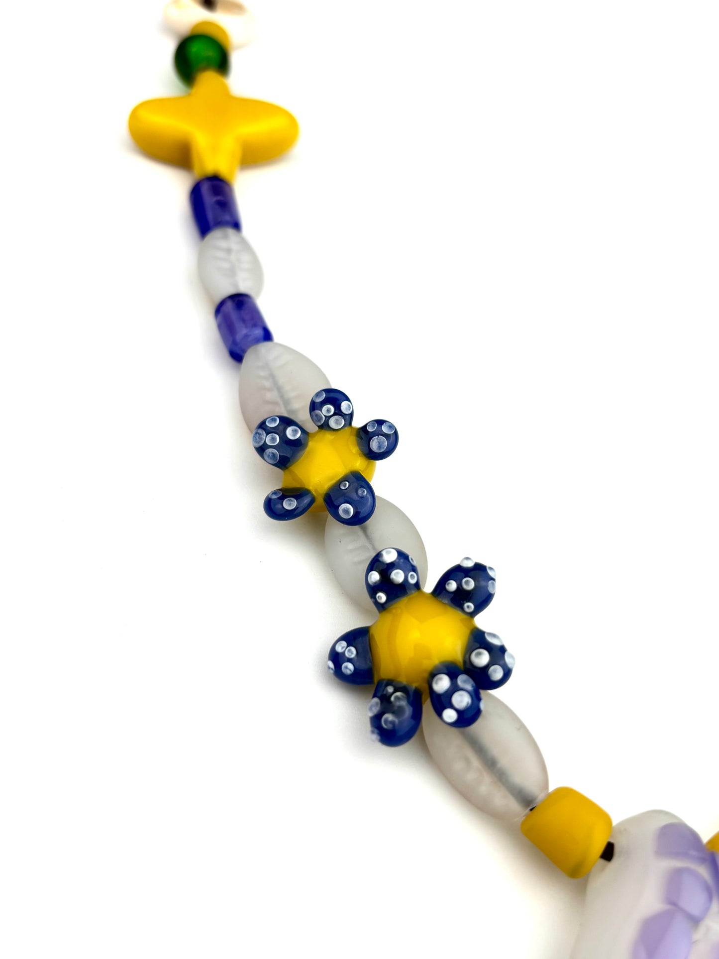 Lignum Vitae (flower of Jamaica) Mosaic necklace