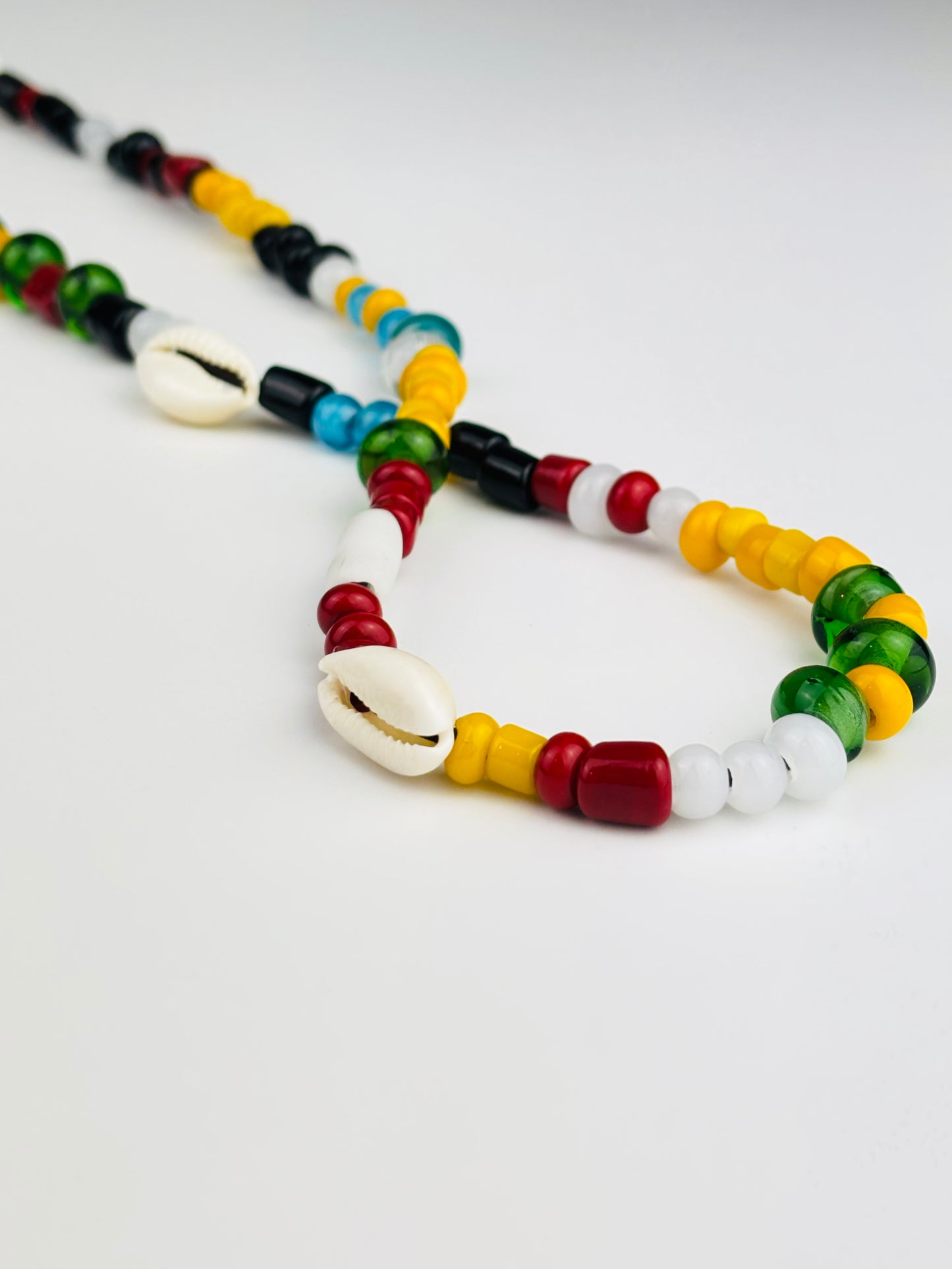 Patchwork trade necklace