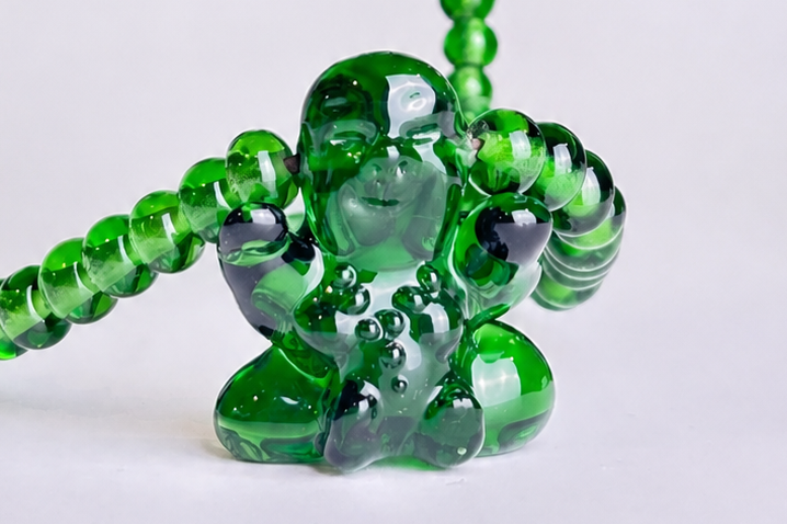 Revived Fully beaded Lucky Buddha necklace with SNAFU